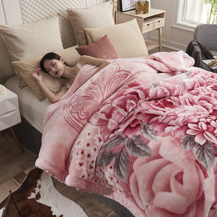 두꺼운 밍크담요 대형 이불 할머니담요 옛날스타일 블랭킷