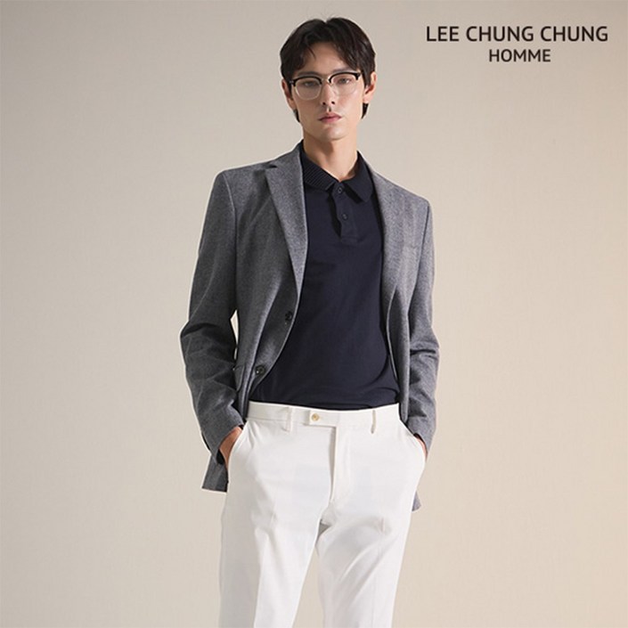 이청청옴므 이청청 옴므 코튼 린넨 블렌디드 블레이저