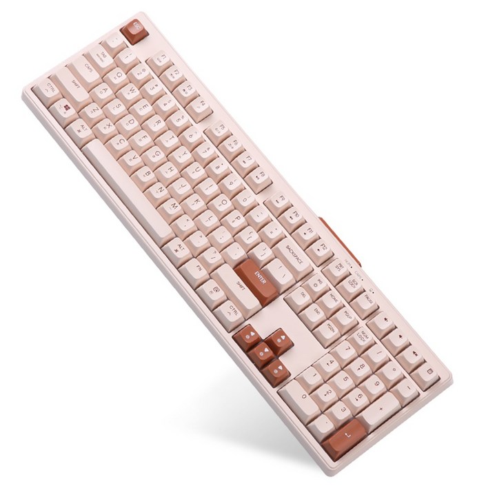 몬스타가츠 무선 블루투스 풀윤활 멤브레인 104키 풀배열 보글보글 타건감 오트밀아몬드, 클래식 104 PRO, 단일색상