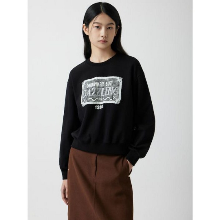 ZOOC 1996 그래픽 맨투맨 BKZ254MSM011