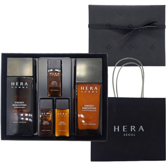 헤라 옴므 에너지 리부팅 2종 기획 세트본품 스킨 125ml 1개 에멀전 110ml 1개견본품  스킨 20ml 2개 에멀전 20ml 1개