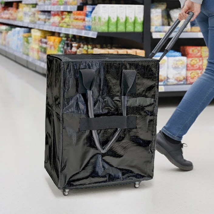 AEGEN 더 부드러운 바퀴탈착 캐리어 접이식 장바구니 여행 쇼핑카트