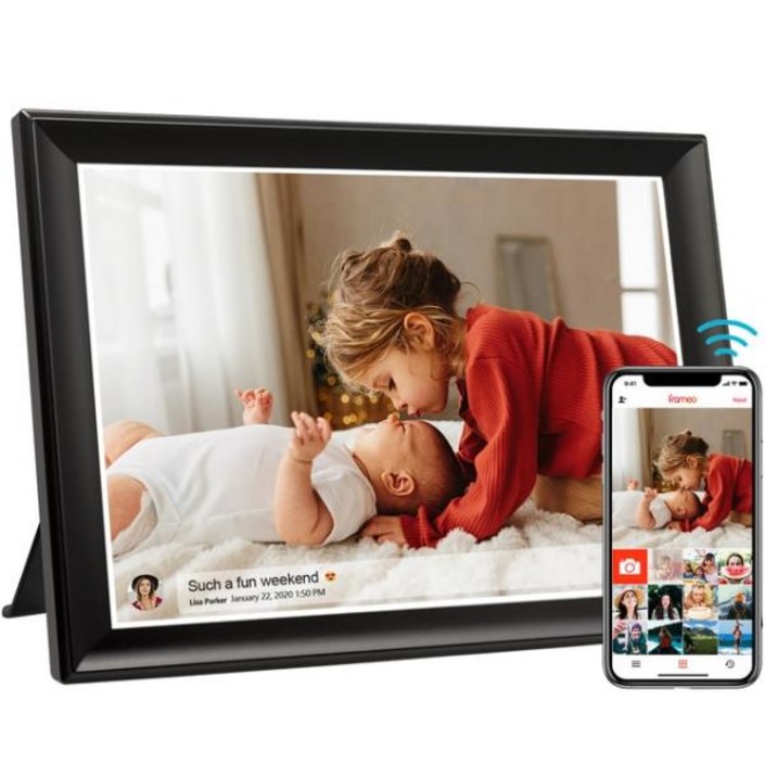 스 포토 프레임 2.4G 5G 이파이 디지털 10.5 인치 IPS 1920×1280 풀 HD 터치 스크린 64GB 내장 Frameo 앱