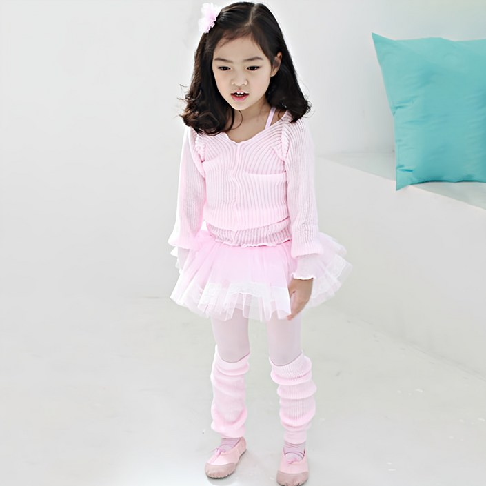 여아용 발레 니트티  다리 워모