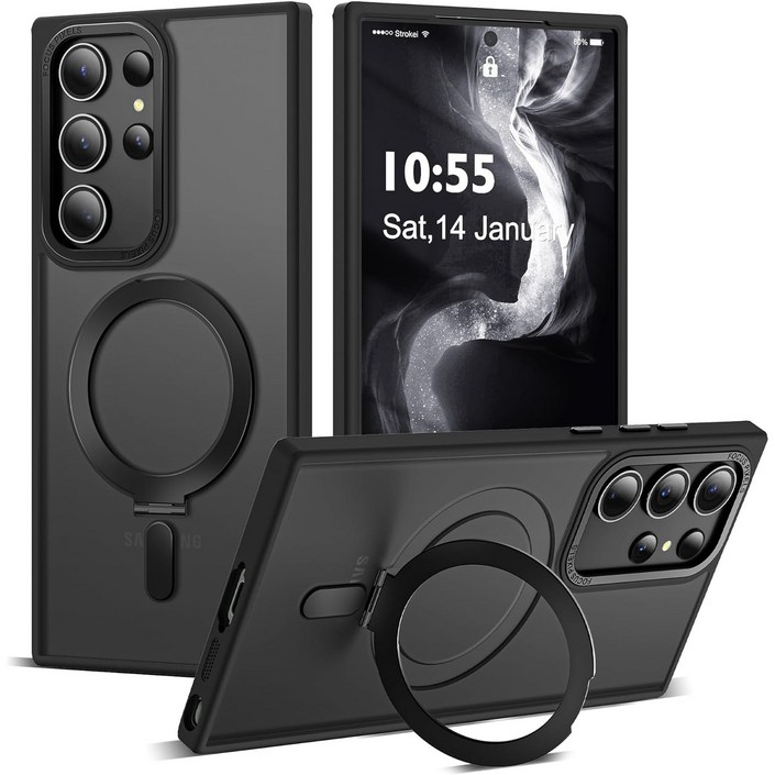 헤미션 갤럭시 S23S24 플러스 울트라 맥세이프 케이스 with 거치대