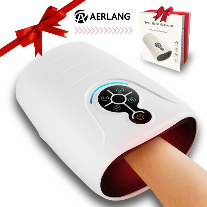 AERLANG 손 손목 마사지기/무선 핸드 케어 마사지, 공기압 가열 HM08