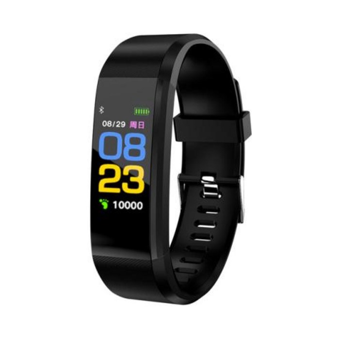 Fitbit LCD 스마트 밴드 워치 피트니스 트랙 심박수 혈압 스마트 팔찌 블루투스 호환 방수 손목 밴드
