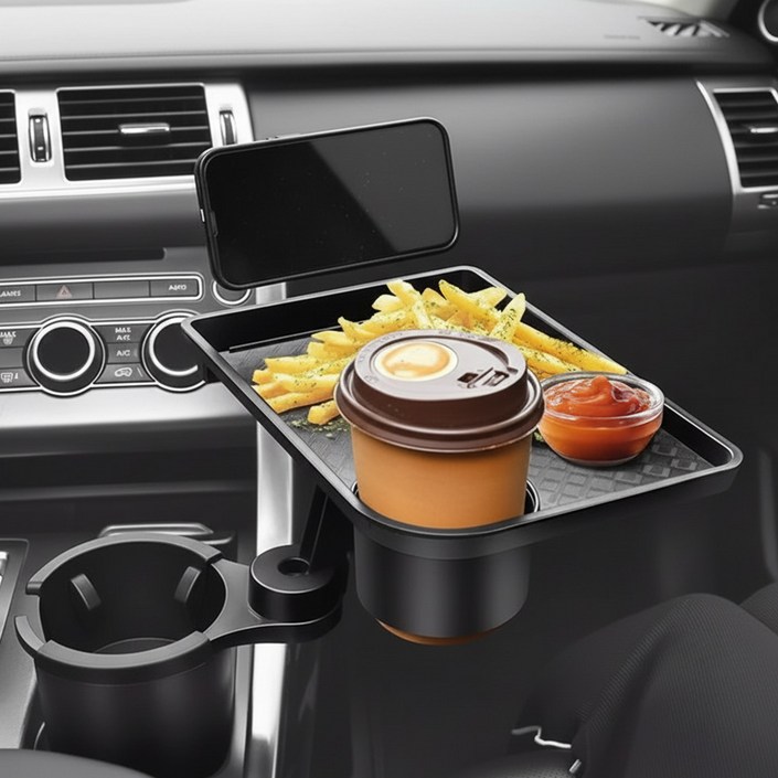 디그램 차량용 컵홀더확장 트레이 테이블