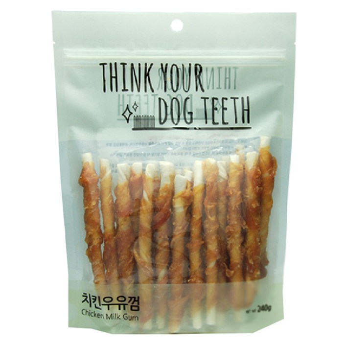 띵크유어도그티 딩고 스틱껌, 혼합맛치킨우유, 240g, 1개