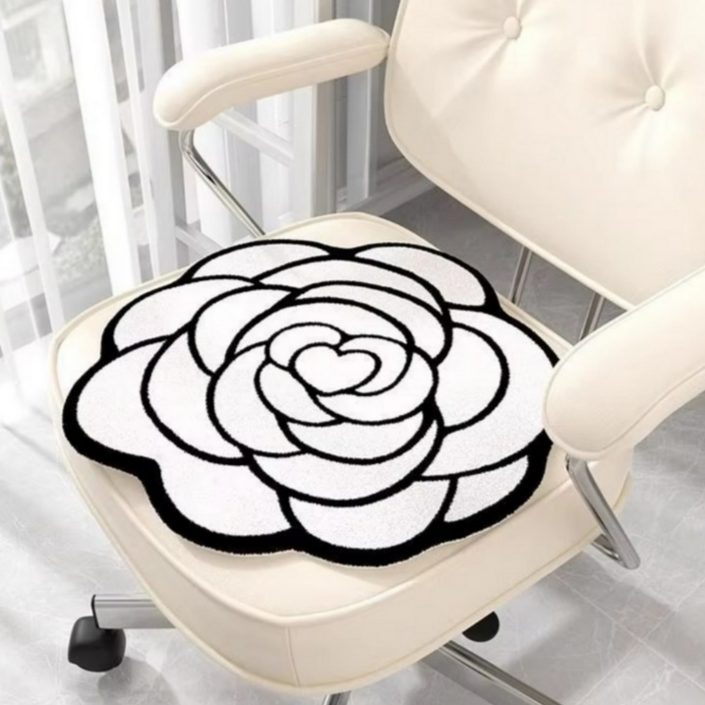 방석 손뜨개 원형 40cm 사무실 컴퓨터의자방석 원형방석 의자방석 식탁의자방석 의자 식탁의자 식탁방석