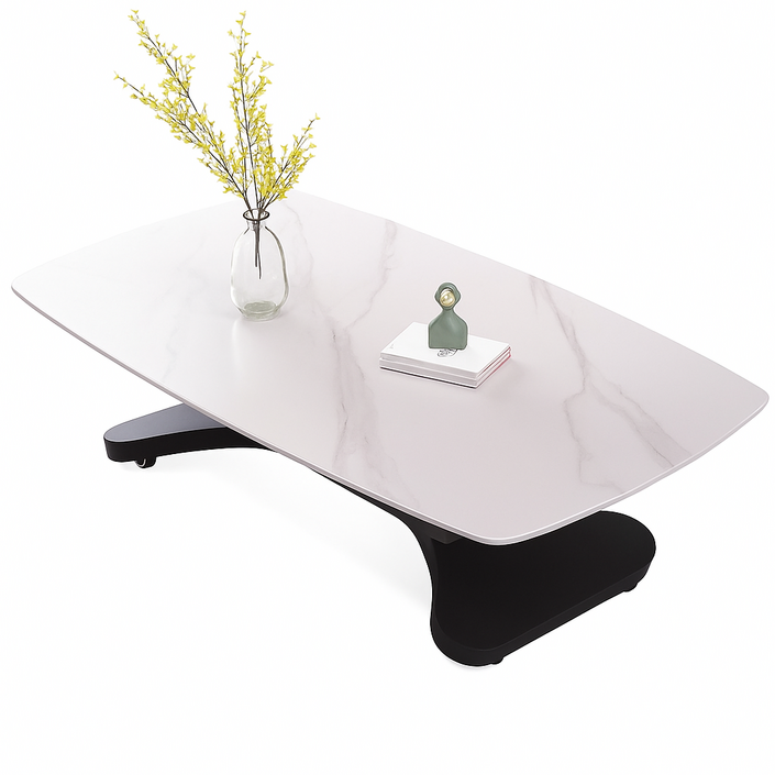 쇼넷 접이식 리프트업 테이블 이동식 식탁 탁자 높이조절 높낮이, 그레이, 1인용