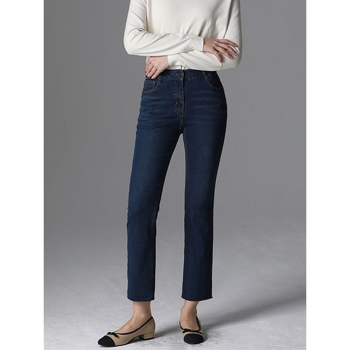 리스트 컷팅 스키니 데님 팬츠 택가격 158000원