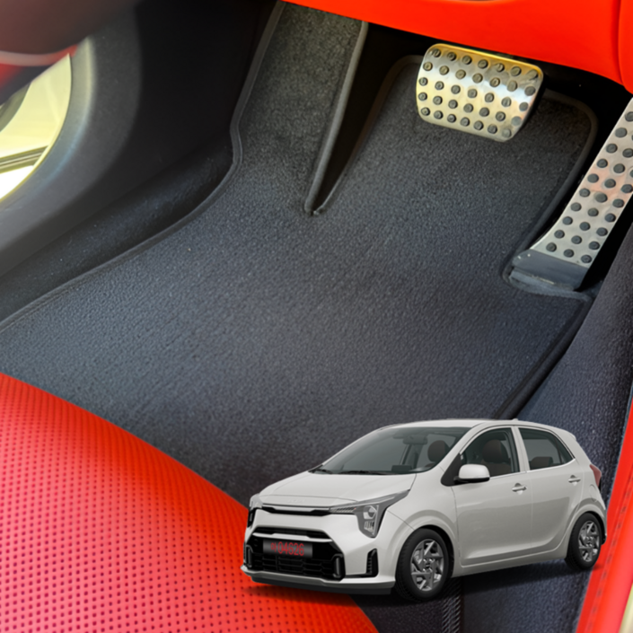 모닝 전용 순정매트 맞춤제작 올뉴 더뉴 JA 확장형 국산 고급원단 두툼한 카페트 순정형 카매트 운전석 발매트 발판