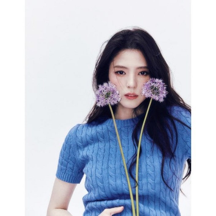 지오다노 NEW 한소희 여름 케이블 라운드 반팔 니트 스웨터 354511 380559