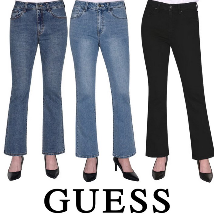 게스 GUESS 슬림 부츠컷 데님팬츠 여성청바지 여성바지 여자바지 게스 GUESS 슬림 부츠컷 데님팬츠 여성청바지 여성바지 여자바지
