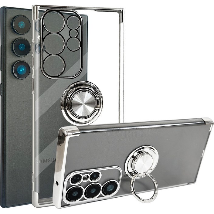 갤럭시 s25 울트라 s24 s23 ultra 링 홀더 핑거링 투명 케이스