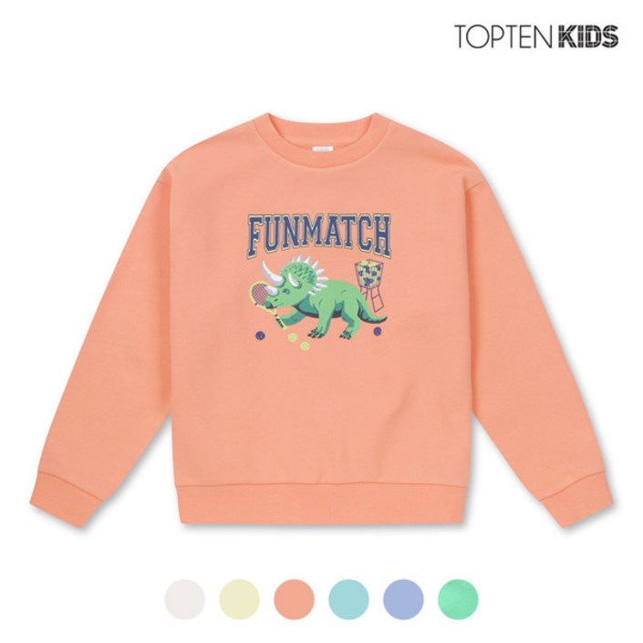 탑텐키즈 탑텐키즈  남아 테리 그래픽 맨투맨 티셔츠_MKC1TR1101