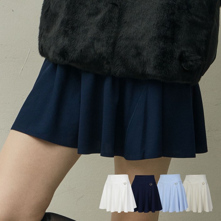 페르시안캣 스판 밴딩 플레어 스커트 P52WSK52