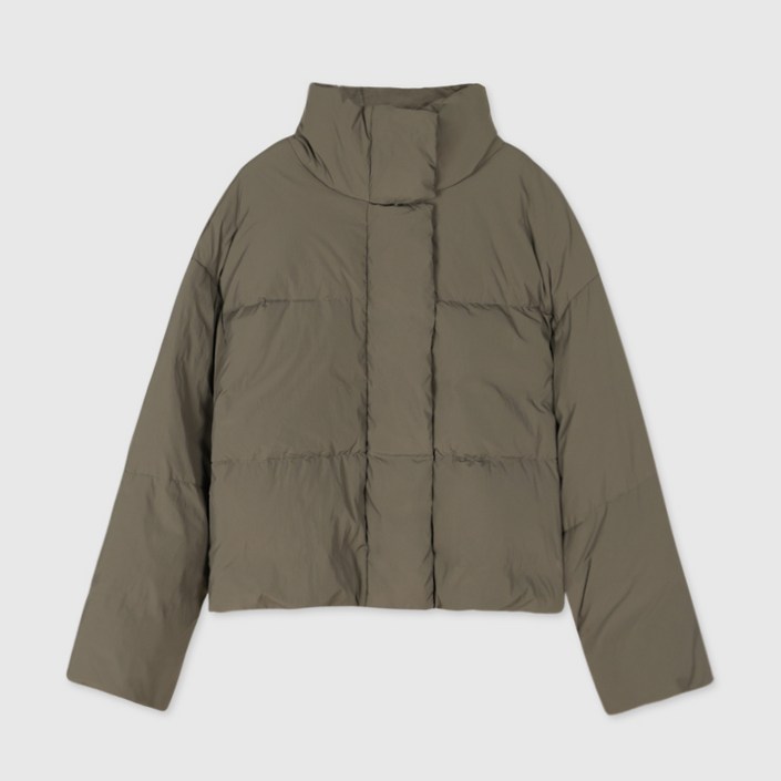 Thornsaura화이트 오리 다운 재킷 여성의 짧은 겨울 새로운 라이트 칼라 느슨한 패딩 빵 코트