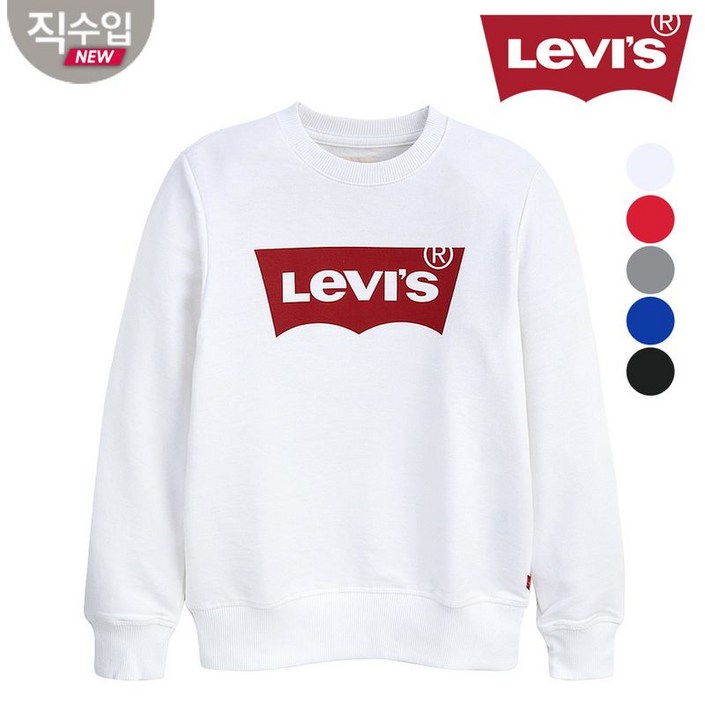 리바이스 키즈 주니어 배트윙 로고 맨투맨