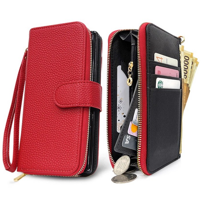외부지퍼 루이갈레 지갑형 휴대폰케이스