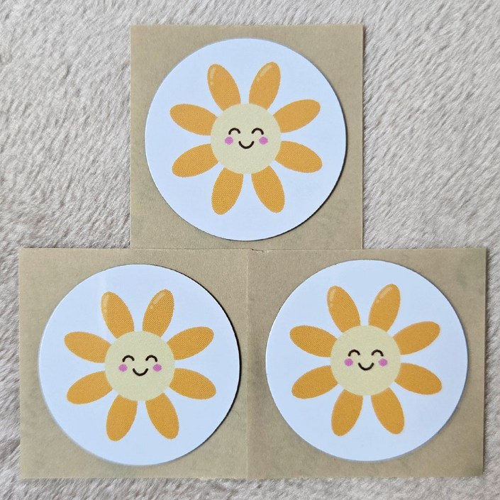 톡태그키 도어락 RFID 카드키 폰꾸 슬림 스티커키, 3개, 슬림 스마일데이지