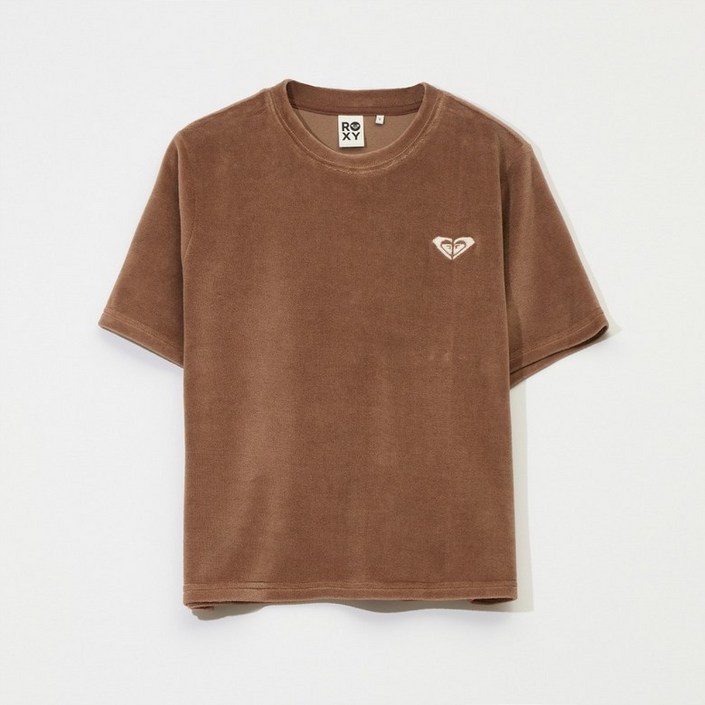 보드라이더스 록시 VELOUR FLOWER PRINTED 반팔티RF31ST060BRN