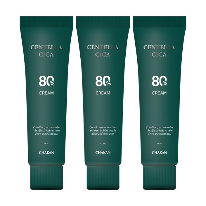 센텔라 시카 탄력 영양 보습 수분 병풀 크림, 3개, 50ml