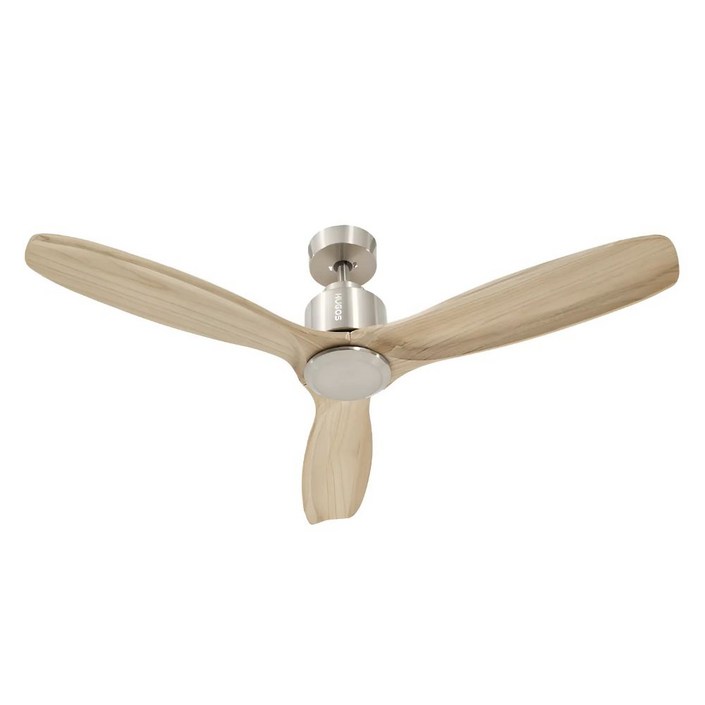 52인치 저소음 천장실링팬 리모컨 포함 무상A/S - 화이트 / 우드 색상 (역방향가능)