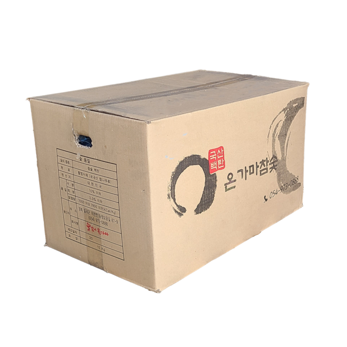런칭특가 15kg 국내산 최고급 백탄 참숯 숯가마 찜질이용권 증정 업소용 구이용 숯 Long Lasting Charcoal