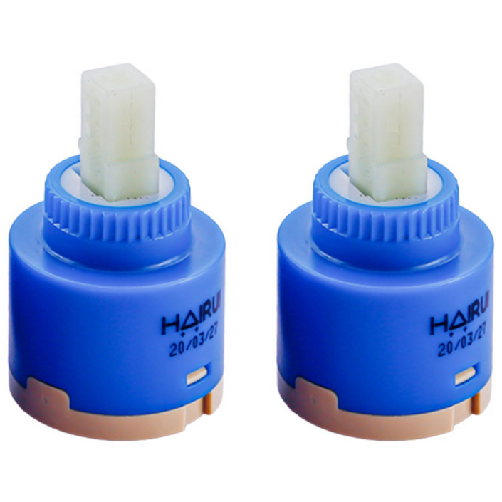 수도꼭지 수도밸브 수전 카트리지 교체 부속 부품, 2개