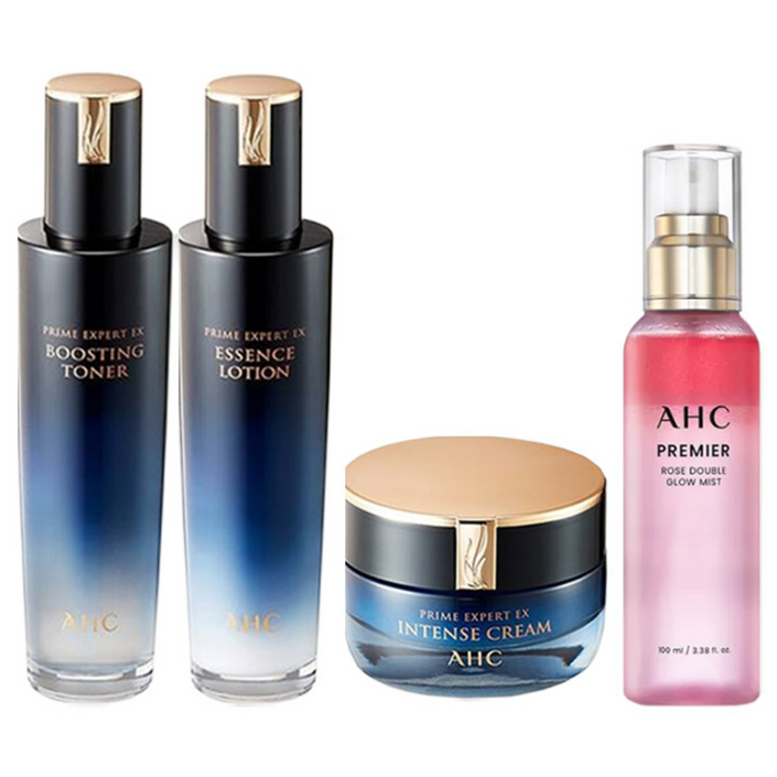 AHC 프라임 엑스퍼트 EX 기초 3종 세트 스킨로션크림로즈 미스트
