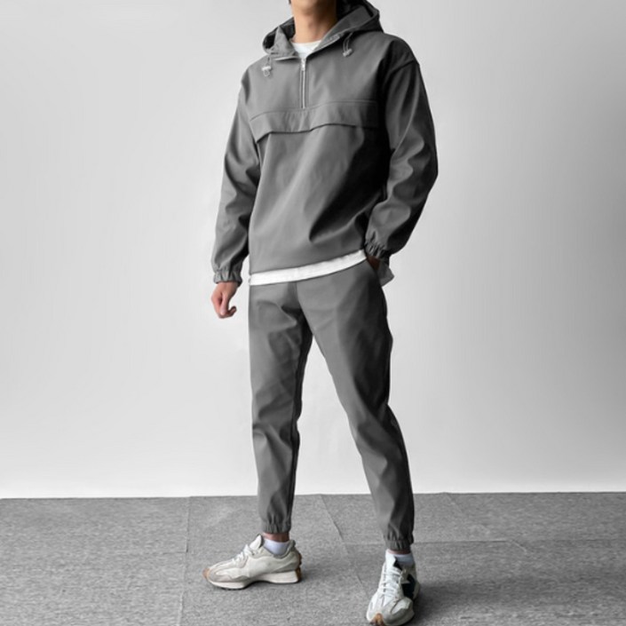 융기모M4XL 후드 아노락 남자 남성 겨울 본딩 조거 트레이닝 세트 빅사이즈