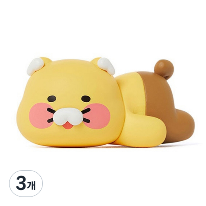 카카오프렌즈 차량용 방향제 DJ 춘식이 송풍구형 디퓨져 캐릭터 새차선물 귀여운차량용품, 3개, 플로럴 아로마