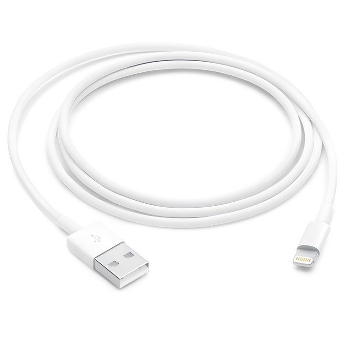 Apple LightningUSB 케이블 MUQW3FEA, 1m, 화이트, 1개 Apple LightningUSB 케이블 MUQW3FEA, 1m, 화이트, 1개