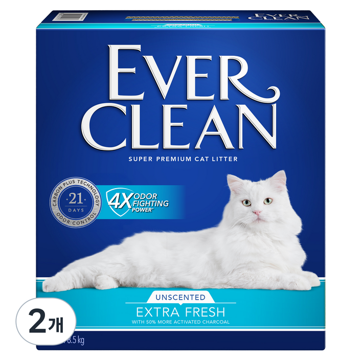 2025 NEW 에버크린 고양이 엑스트라 프레쉬, 8.5kg, 2개, 무향
