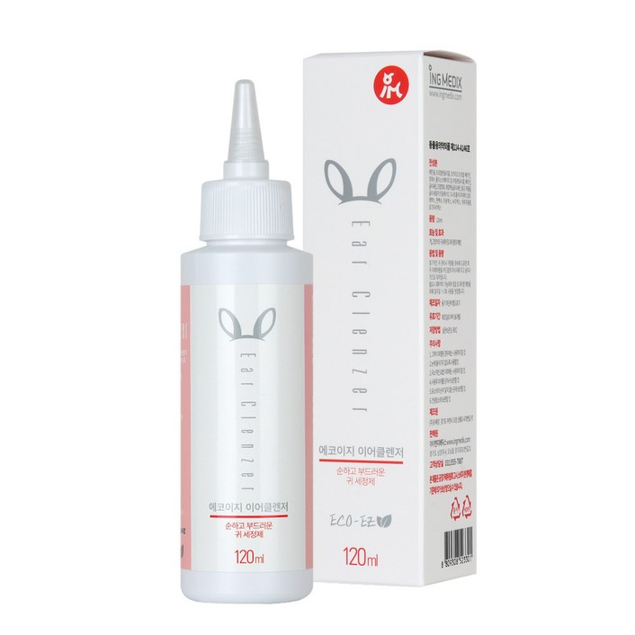 에코이지 반려동물 이어클렌저, 120ml, 1개