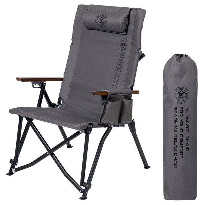 베어하이크 각도조절 릴렉스 캠핑 의자 BHC01, 1개, 차콜