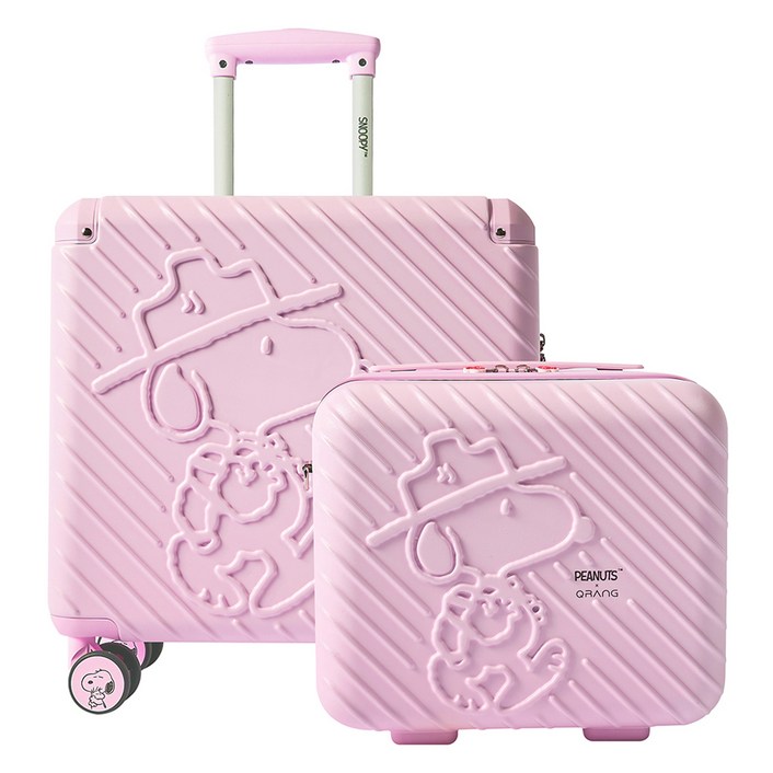 피너츠 큐랑 시애틀 스누피 기내용 미니캐리어미니백 세트 12인치18인치