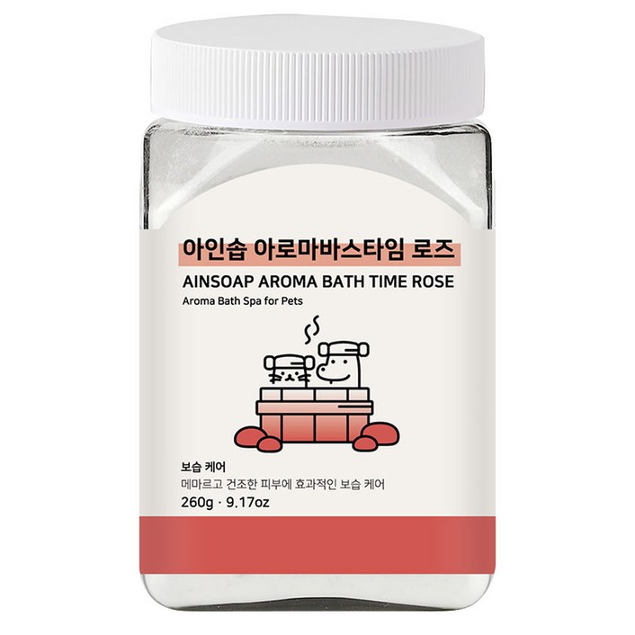아인솝 아로마 바스타임 탄산 스파 로즈 + 전용 스푼