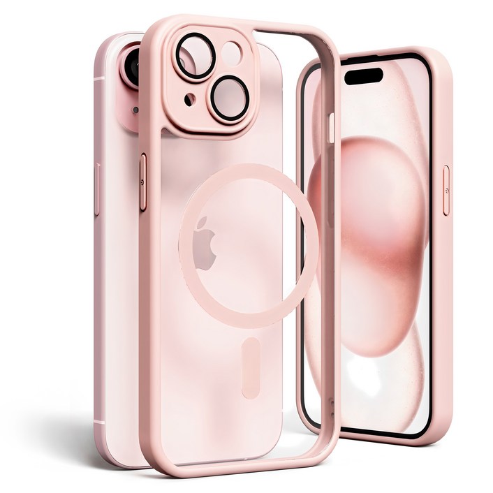 누아트 맥세이프 마그네틱 컬러엣지 풀커버 휴대폰 케이스