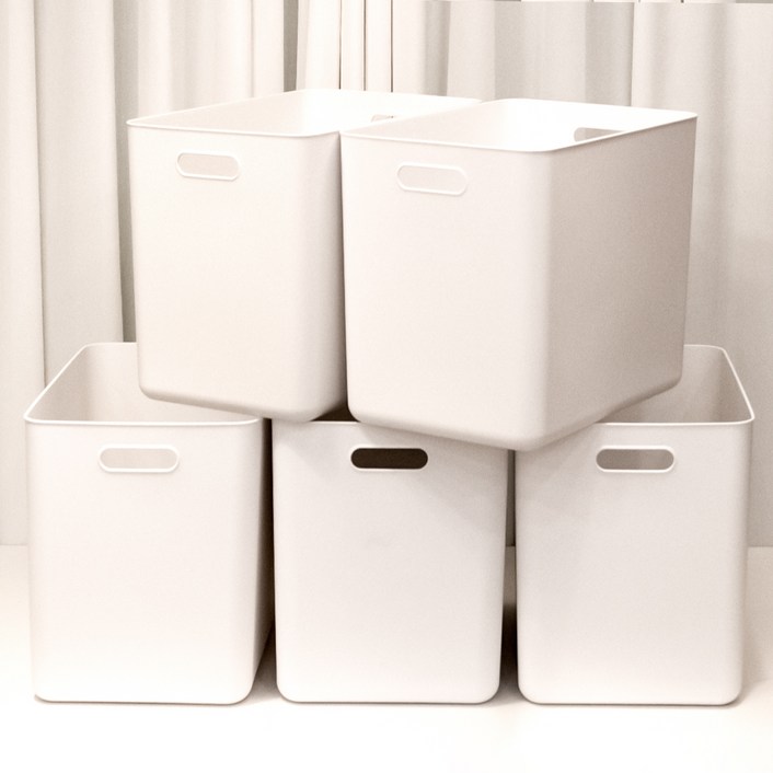 아임홈리빙 지니 팬트리 바스켓, 화이트, 5개