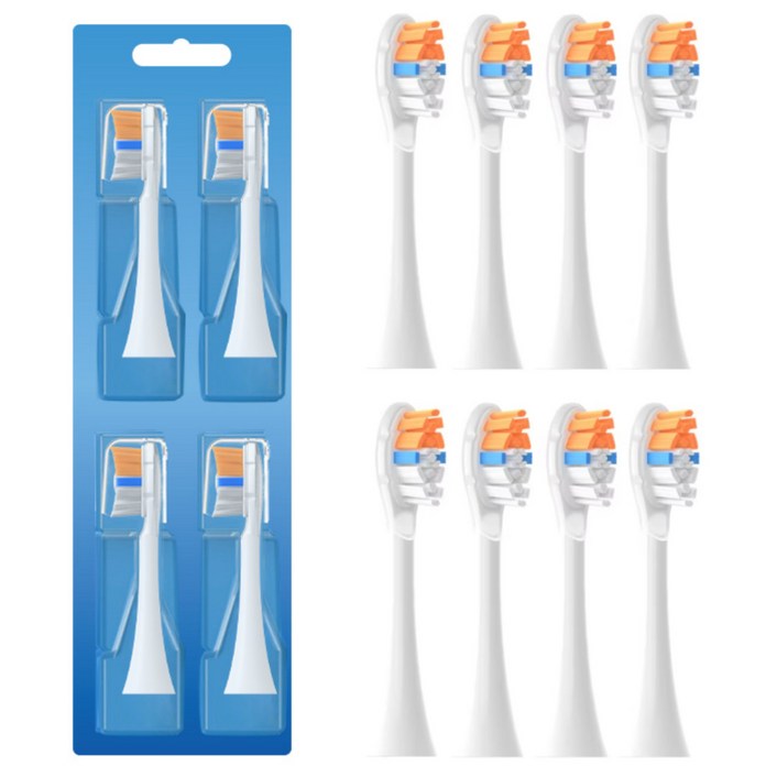 [호환] 큐클래스 전동칫솔모 고급형 호환모 프리미엄 올인원 A3, 2세트, 화이트, HX9092