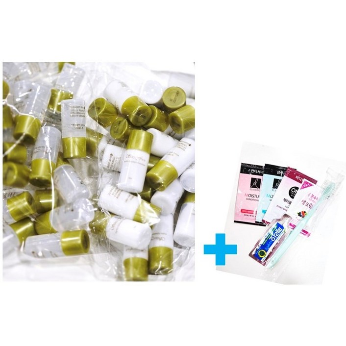 여행용 화장품 스킨50개 + 로션50개+세면도구세트1개 샘플용 휴대용