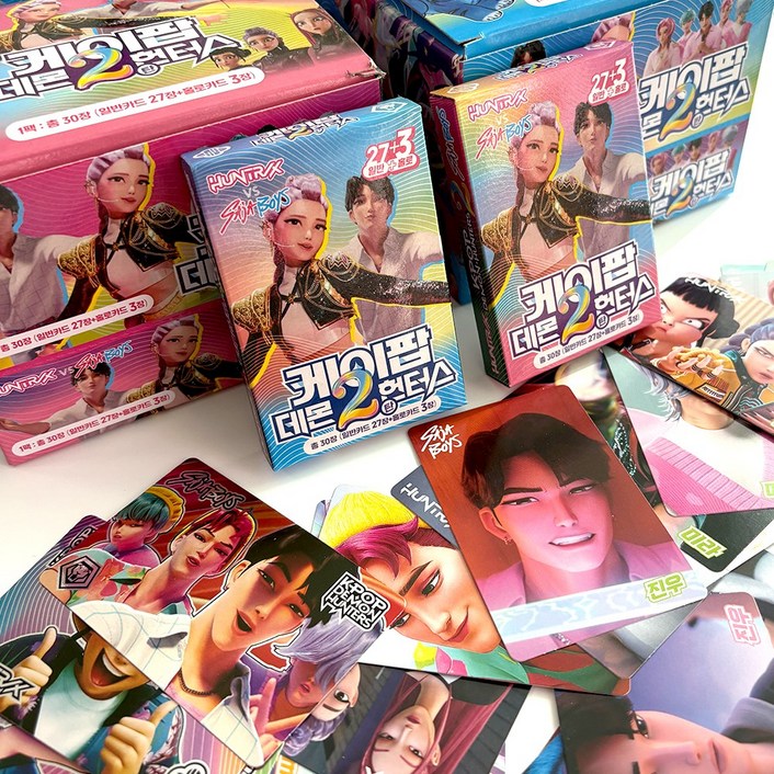 최신버전 랜덤 출고 무료반품 노디샵 케데헌 KDH30 케이팝데몬헌터스 캐릭터카드 30장 포토카드팩