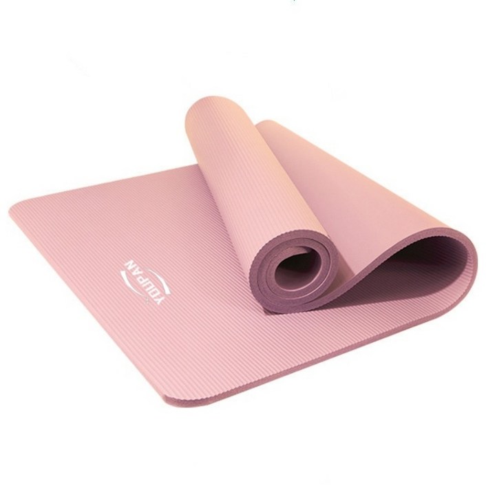 YOUPAN 완전 넓고 두꺼운 20mm 편한 고밀도 프리미엄 와이드 요가매트, 1개, A 핑크 세트