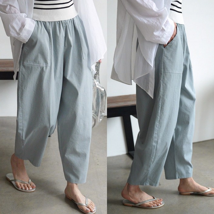 하늘바라기 여성용 히야 이지커버 와이드 배기 팬츠