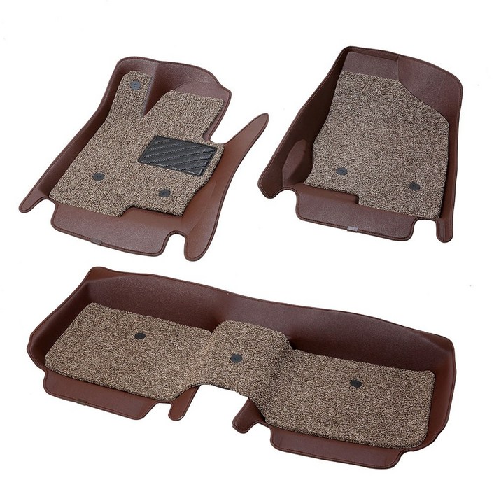 위너스 2열 일체형 카매트 7D 자동차 코일매트 민무늬 브라운, 벤츠, 벤츠GLE 2017