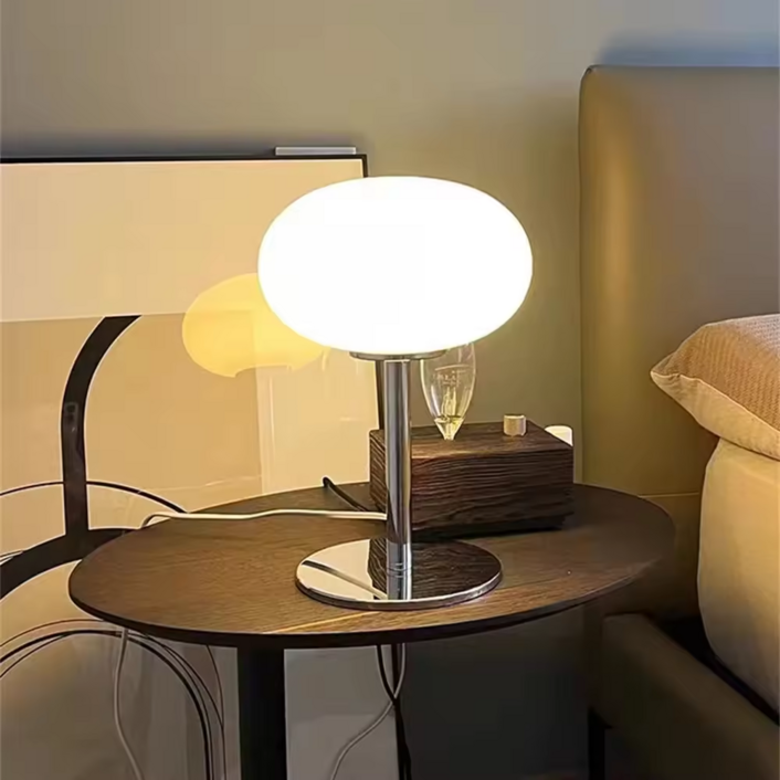 루미트론 OVAL 글라스 LED 단스탠드 무드등, 화이트 루미트론 OVAL 글라스 LED 단스탠드 무드등, 화이트