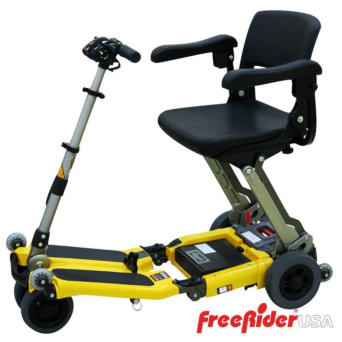 FreeRider USA 러기 팔걸이형 Standard 접이식전동스쿠터 접이식 노인전동차, 1개, Standard